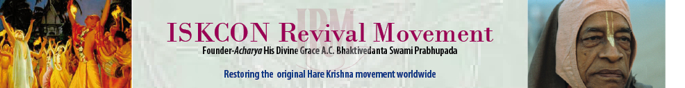ISKCON Revival Movement :: Restoring the Original Hare Krishna Movement Worldwide.
